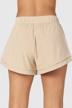 Lounge Underwear Schlaf | Luxury Embossed Schlafanzug Kurze Hose -
