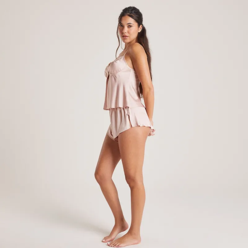 Lounge Underwear Pyjamas Sets | Pyjama-Hosen | Mini Satin Schleife Pyjama-Shorts -