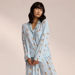 Lounge Underwear Pyjama-Oberteile | Modal Pyjamahemd -