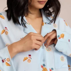 Lounge Underwear Pyjama-Oberteile | Modal Pyjamahemd -
