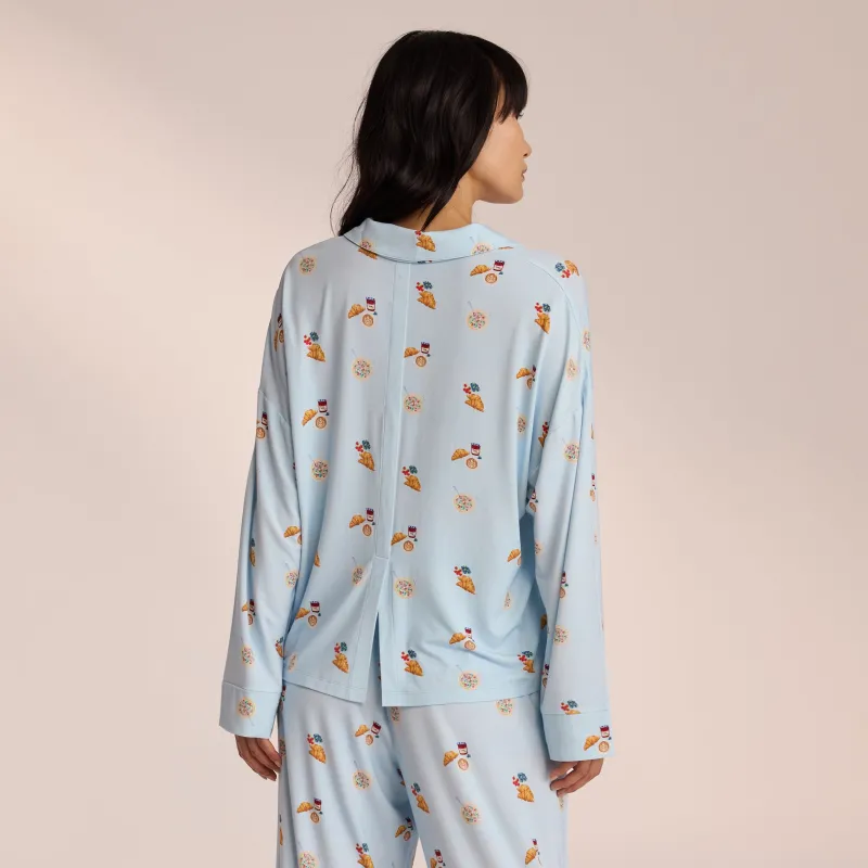 Lounge Underwear Pyjama-Oberteile | Modal Pyjamahemd -