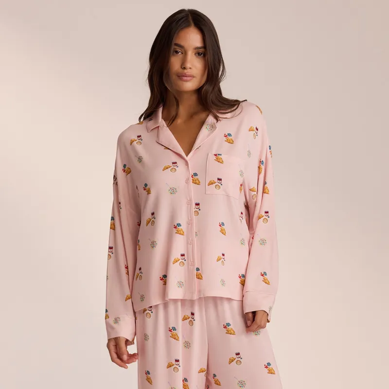 Lounge Underwear Pyjama-Oberteile | Pyjamas Sets | Modal Pyjamahemd -