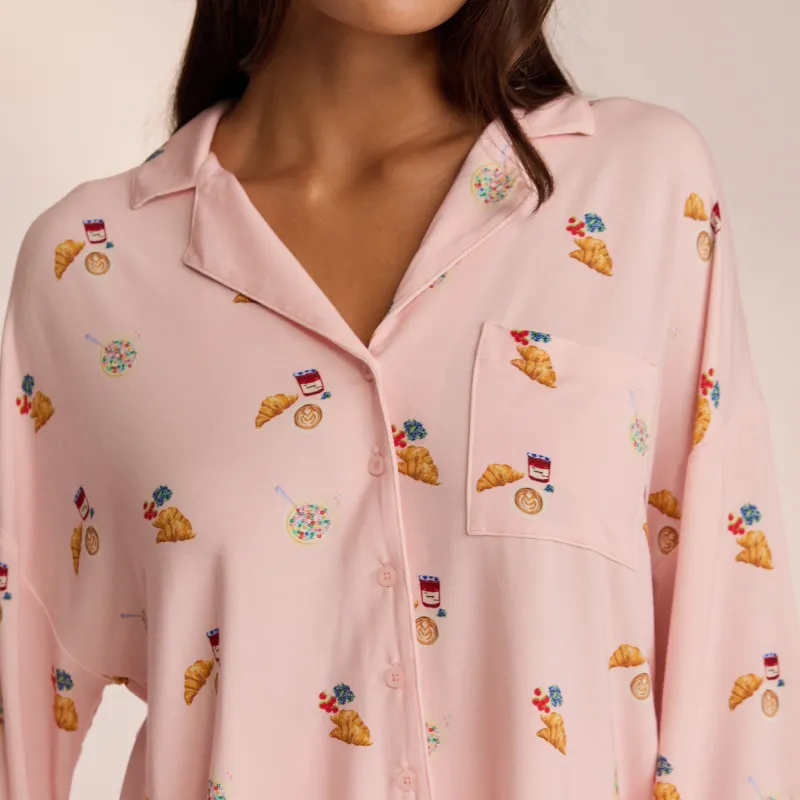 Lounge Underwear Pyjama-Oberteile | Pyjamas Sets | Modal Pyjamahemd -