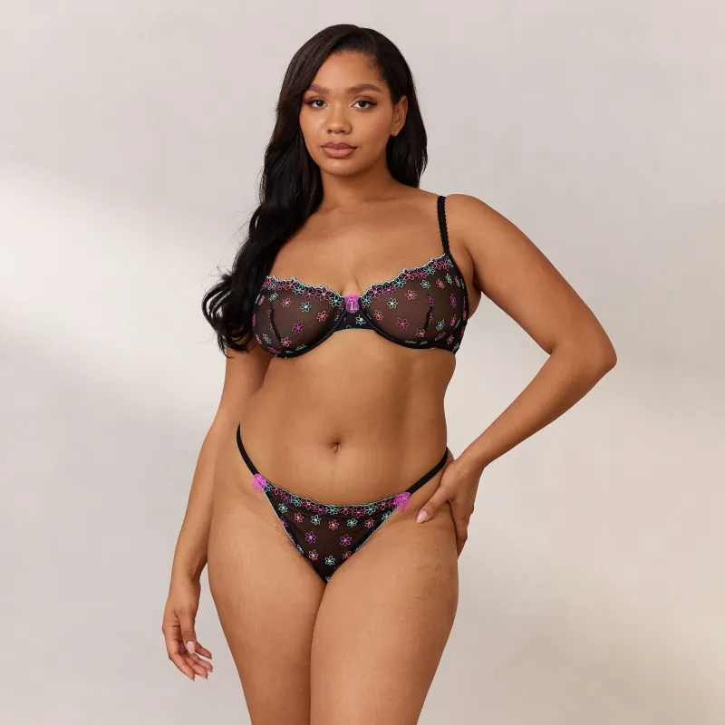 Lounge Underwear Mit Bügel | G-Strings | Neon Balcony BH -