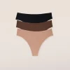 Lounge Underwear Multipacks | Nude String (3er Paket) -