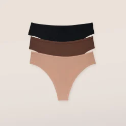 Lounge Underwear Multipacks | Nude String (3er Paket) -