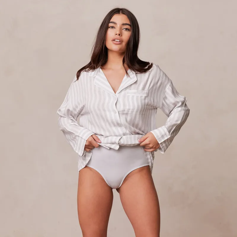 Lounge Underwear Schlaf | Pinstripe Schlafanzug Slip -