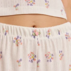 Lounge Underwear Pyjama-Hosen | Pointelle Pyjamahose -