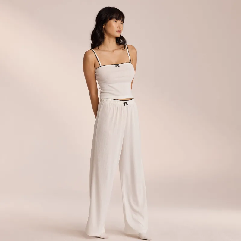 Lounge Underwear Pyjama-Hosen | Pointelle Pyjamahose -