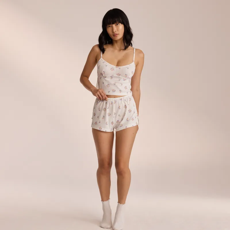 Lounge Underwear Pyjama-Hosen | Pointelle Pyjamashorts -