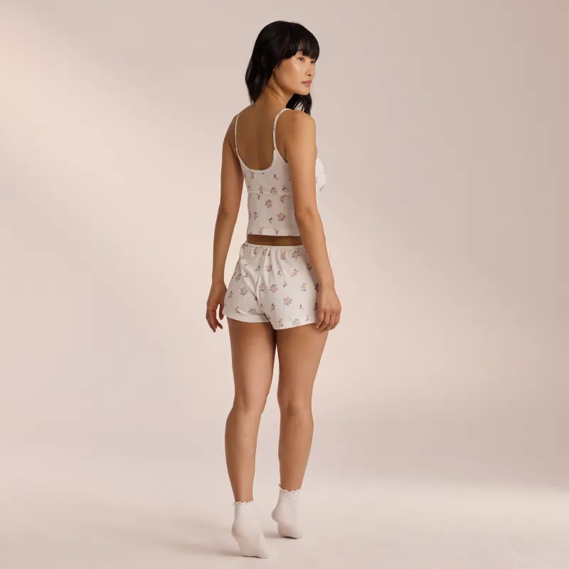 Lounge Underwear Pyjama-Hosen | Pointelle Pyjamashorts -