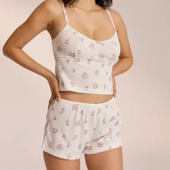 Lounge Underwear Pyjama-Hosen | Pointelle Pyjamashorts -