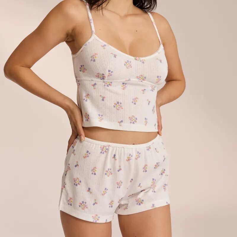 Lounge Underwear Pyjama-Hosen | Pointelle Pyjamashorts -