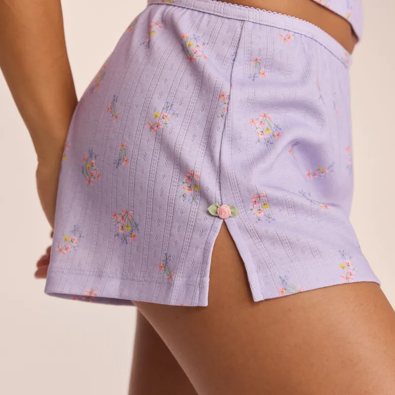 Lounge Underwear Pyjama-Hosen | Pyjamas Sets | Pointelle Pyjamashorts -