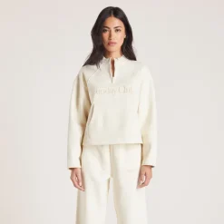 Lounge Underwear Hoodies Und Sweatshirts | Pullover mit Viertel-Zip -