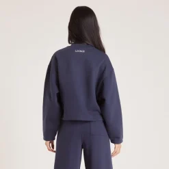 Lounge Underwear Hoodies Und Sweatshirts | Pullover mit Viertel-Zip -