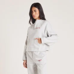 Lounge Underwear Hoodies Und Sweatshirts | Pullover mit Viertel-Zip -