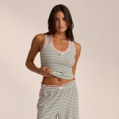 Lounge Underwear Pyjama-Oberteile | Pyjamaoberteil mit Spitze -