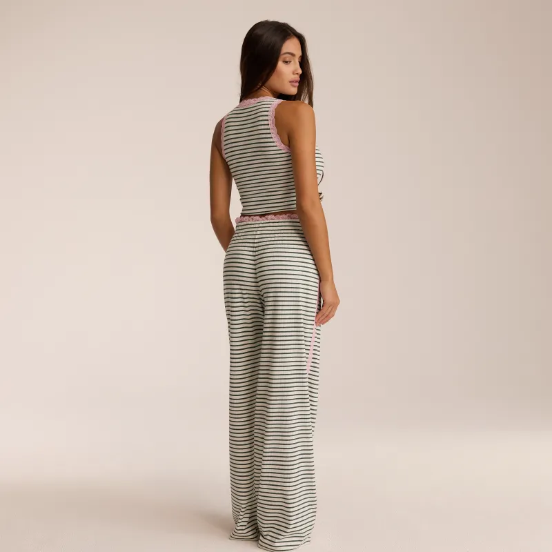 Lounge Underwear Pyjama-Oberteile | Pyjamaoberteil mit Spitze -