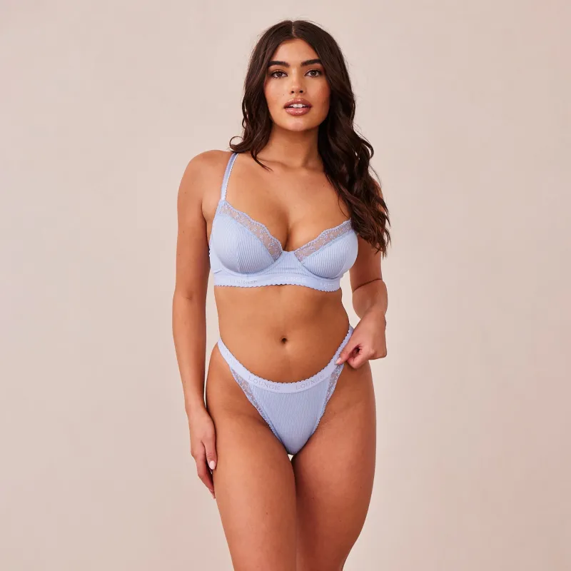 Lounge Underwear Balcony | Mit Bügel | Ribbed Balcony BH -