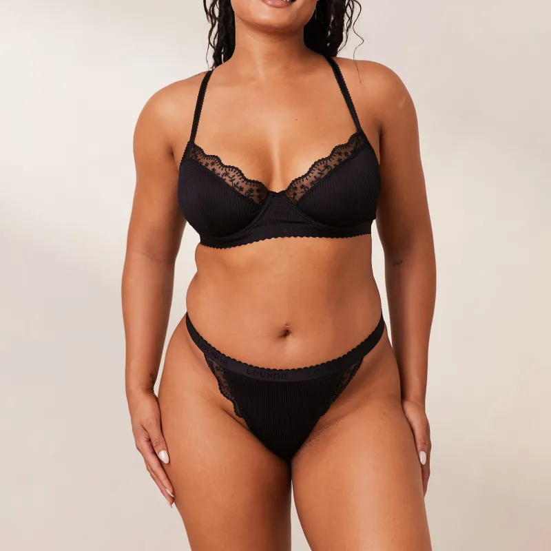 Lounge Underwear Balcony | Mit Bügel | Ribbed Balcony BH -