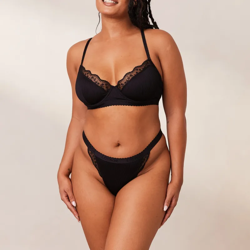 Lounge Underwear Balcony | Mit Bügel | Ribbed Balcony BH -