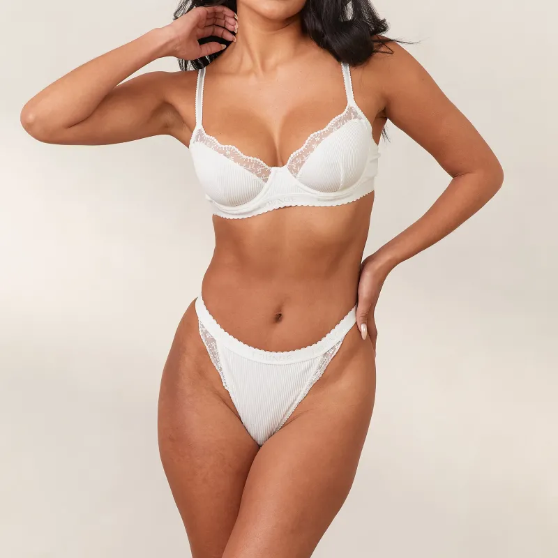 Lounge Underwear Mit Bügel | Balcony | Ribbed Balcony BH -