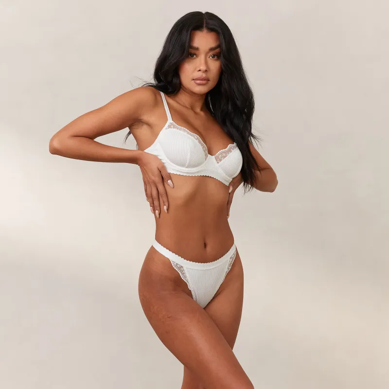 Lounge Underwear Mit Bügel | Balcony | Ribbed Balcony BH -