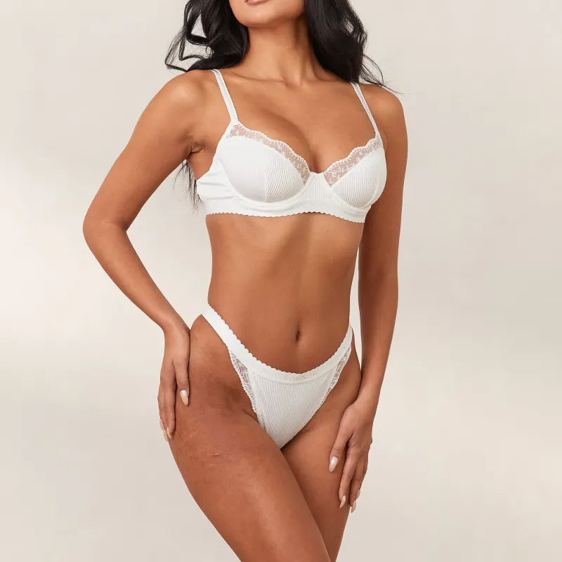 Lounge Underwear Mit Bügel | Balcony | Ribbed Balcony BH -