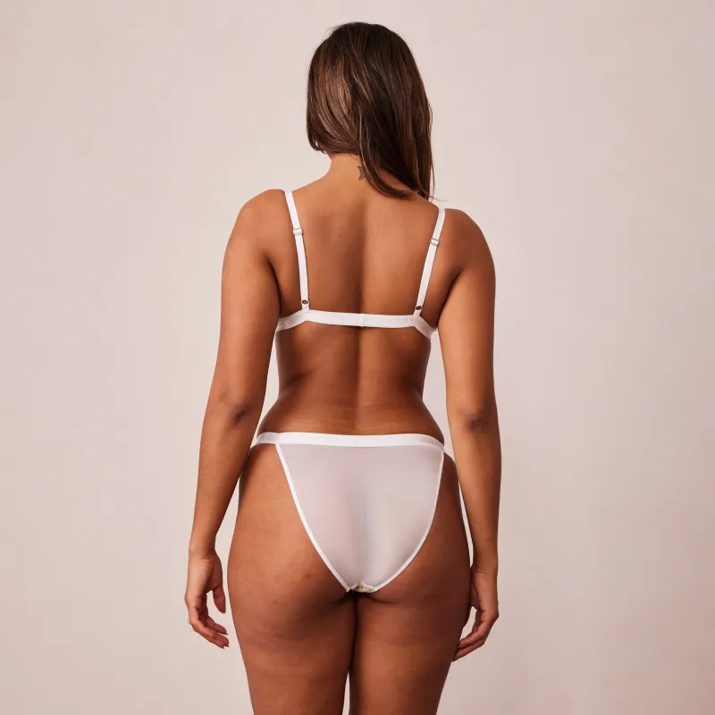 Lounge Underwear Ohne Bügel | Bralettes | Ribbed Floral Triangle BH -