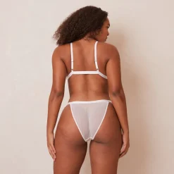 Lounge Underwear Ohne Bügel | Bralettes | Ribbed Floral Triangle BH -