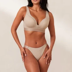 Lounge Underwear Höschen | T-Shirt Bhs | Ribbed Mindful BH -