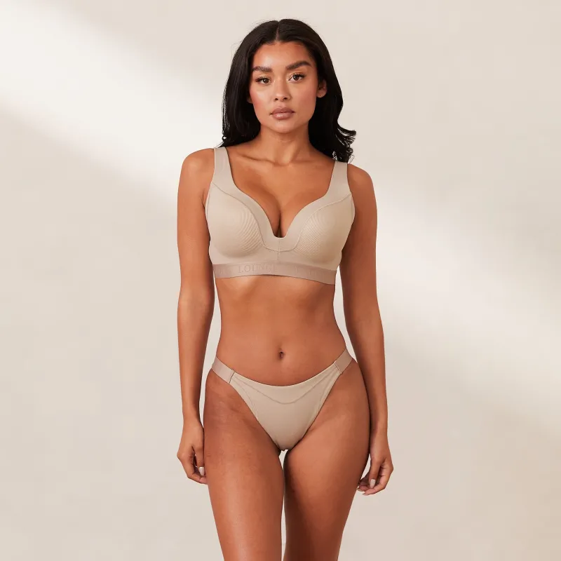 Lounge Underwear Höschen | T-Shirt Bhs | Ribbed Mindful BH -