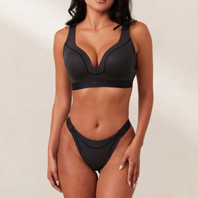 Lounge Underwear Höschen | T-Shirt Bhs | Ribbed Mindful BH -
