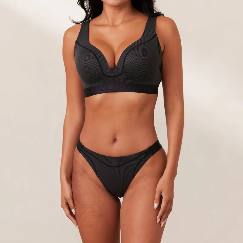 Lounge Underwear Höschen | T-Shirt Bhs | Ribbed Mindful BH -
