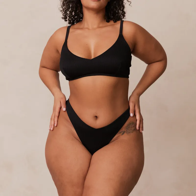 Lounge Underwear Höschen | Bralettes | Ribbed Triangle BH -