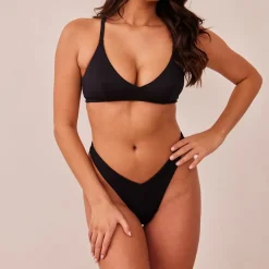 Lounge Underwear Höschen | Bralettes | Ribbed Triangle BH -