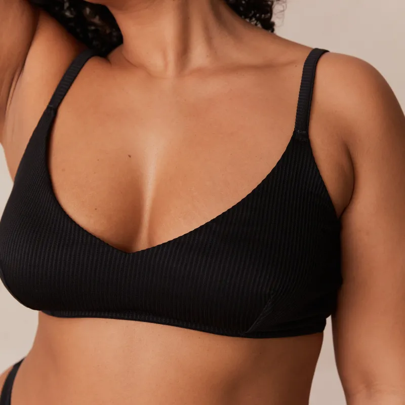 Lounge Underwear Höschen | Bralettes | Ribbed Triangle BH -