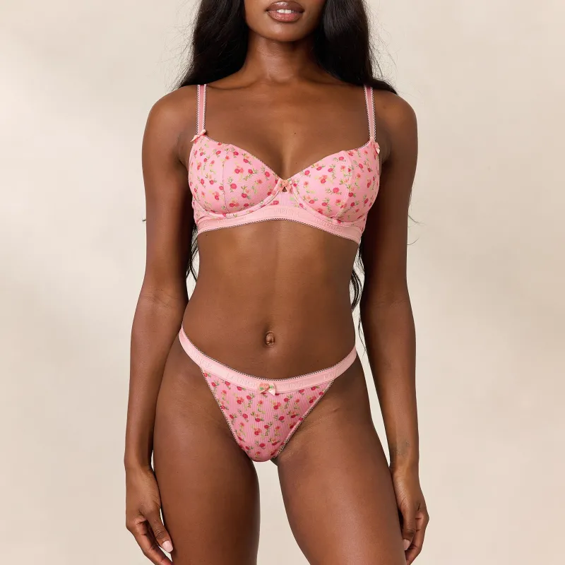 Lounge Underwear Gepolsterte | Balcony | Rosebud Gerippter Balcony BH -