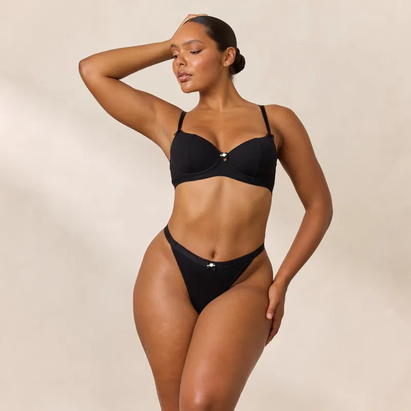 Lounge Underwear Gepolsterte | Balcony | Rosebud Gerippter Balcony BH -