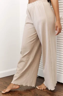 Lounge Underwear Schlaf | Ruffle Schlafanzug Hose -