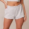 Lounge Underwear Schlaf | Ruffle Schlafanzug Kurze Hose -