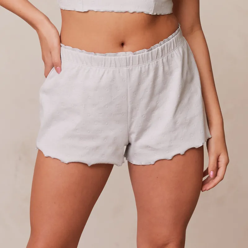 Lounge Underwear Schlaf | Ruffle Schlafanzug Kurze Hose -
