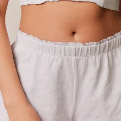 Lounge Underwear Schlaf | Ruffle Schlafanzug Kurze Hose -