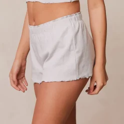 Lounge Underwear Schlaf | Ruffle Schlafanzug Kurze Hose -