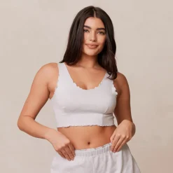 Lounge Underwear Schlaf | Ruffle Schlafanzug Oberteil -