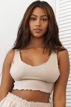Lounge Underwear Schlaf | Ruffle Schlafanzug Oberteil -