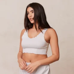 Lounge Underwear Schlaf | Ruffle Schlafanzug Oberteil -