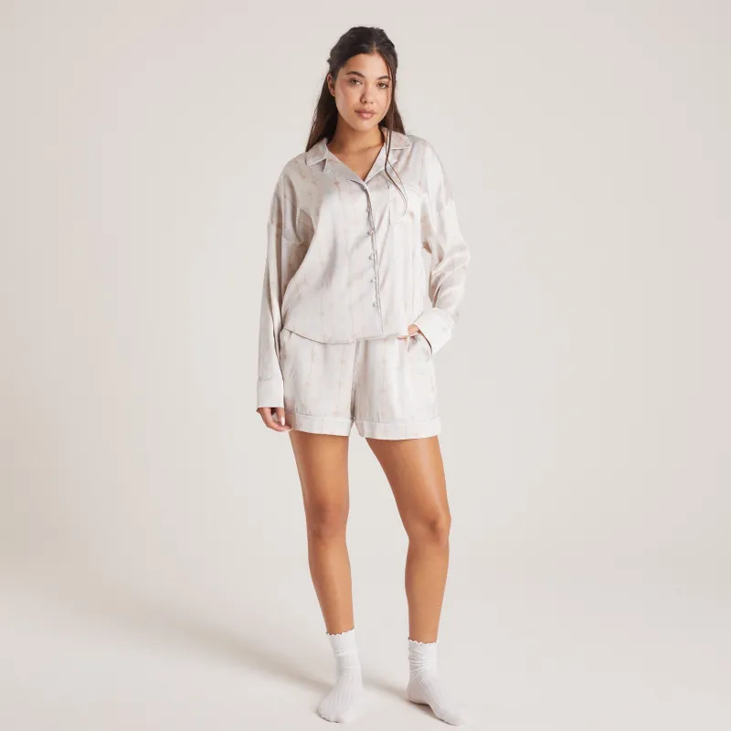 Lounge Underwear Pyjamas Sets | Pyjama-Hosen | Satin Schleife Pyjama-Shorts -