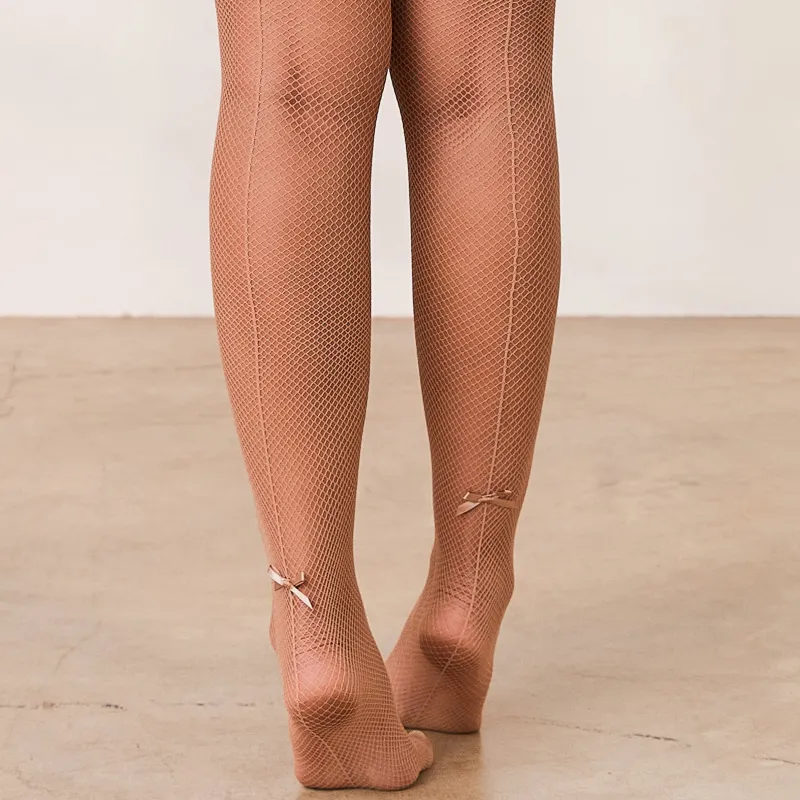 Lounge Underwear Strümpfe | Schleife Netzstrümpfe -